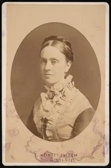 Portrait of Lady Frances Anna Blandy Thomson, Baroness Kelvin (1837-1916), 1876. Creator: Centennial Photographic Company
