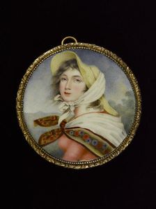 Portrait of Lady Hamilton after Georges Romney. Creator: English School