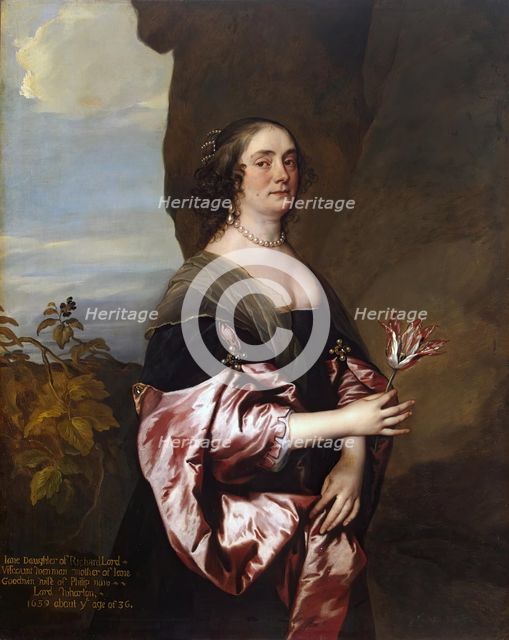 Portrait of Lady Jane Goodwin, 1639. Creator: Anthony van Dyck.