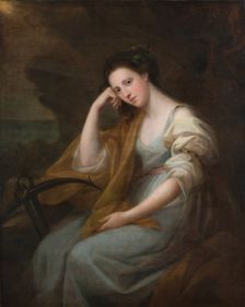 Portrait of Lady Louisa Leveson-Gower (1749/50-1827), later Baroness Macdonald, as Spes, 1767. Creator: Angelica Kauffman