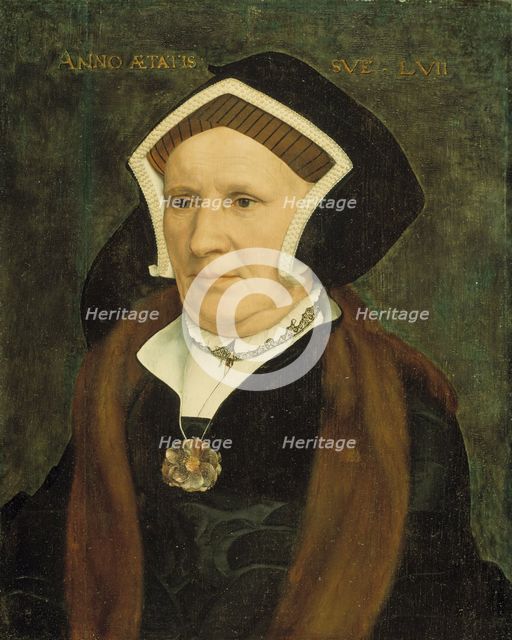 Portrait of Lady Margaret Butts, 1543. Artist: Holbein, Hans, the Younger (1497-1543)