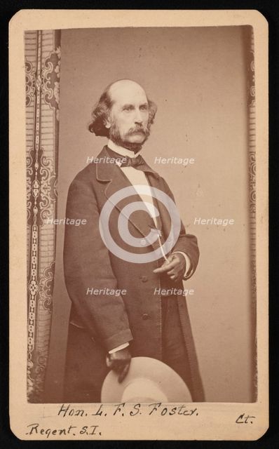 Portrait of LaFayette Sabine Foster (1806-1880), Between 1871 and 1880. Creator: William H Jennings.