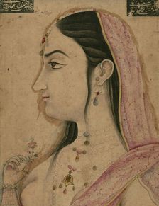 Portrait of Lal Kunwar, 12th century AH/AD 18th century. Creator: Unknown