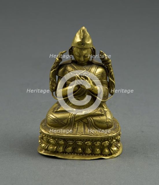 Portrait of Lama Tsongkhapa, 18th/19th century. Creator: Unknown.