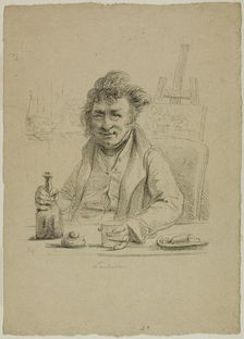 Portrait of Lantara in the Role of Joly, from Le Peintre au Cabaret, 1816. Creator: Vivant Denon