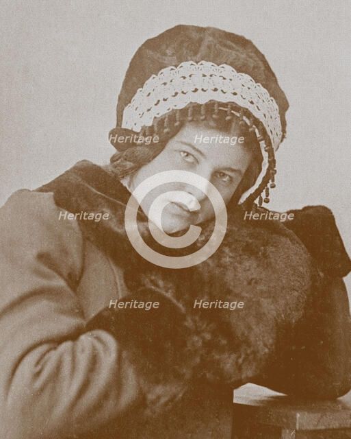 Portrait of Larissa Reisner (1895-1926). Creator: Anonymous.