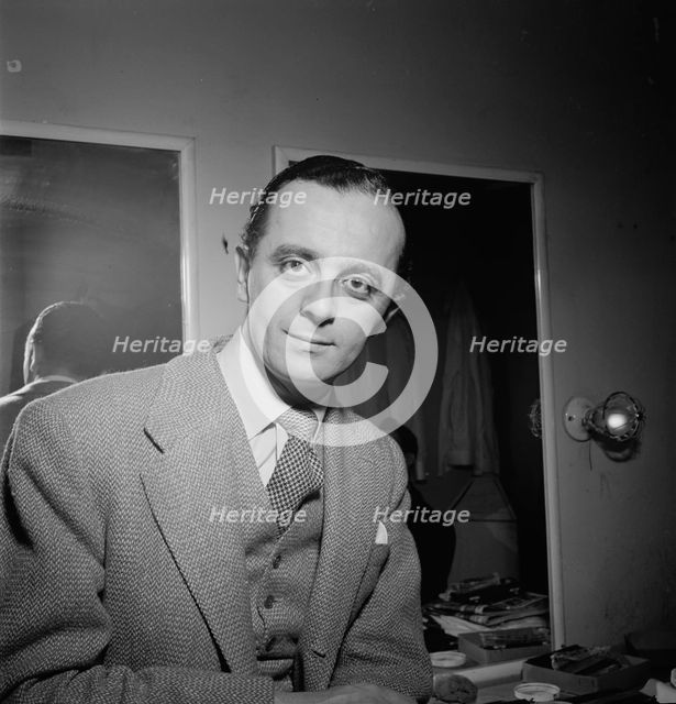 Portrait of Larry Adler, City Center, New York, N.Y., ca. Jan. 1947. Creator: William Paul Gottlieb.