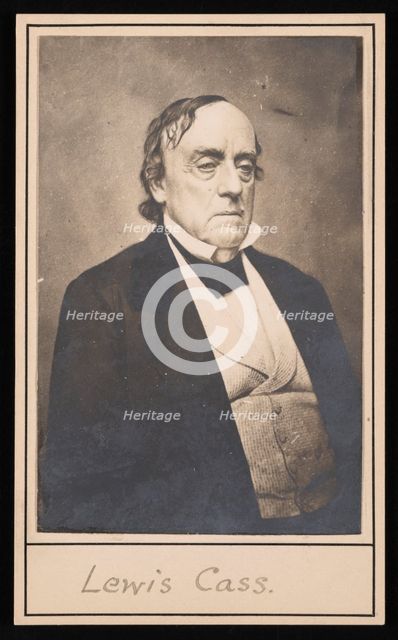 Portrait of Lewis Cass (1782-1866), Before 1866. Creator: Unknown.