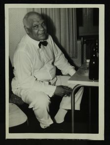 Portrait of legendary American jazz musician Sidney Bechet, 1950s. Creator: Denis Williams