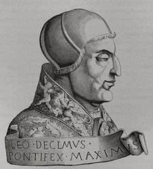 Portrait of Leo X, (1475-1521), Pope of the Catholic Church between 1513 and 1521, 1877. Creator: Unknown