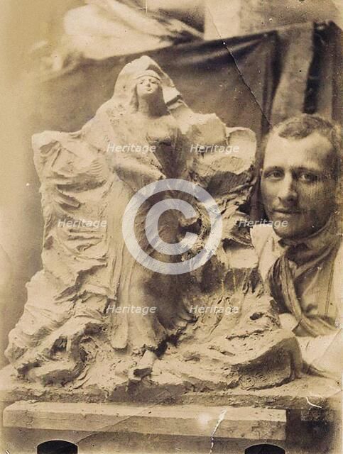 Portrait of Léon Indenbaum (1890-1981) , First quarter of the 20th century. Creator: Anonymous.