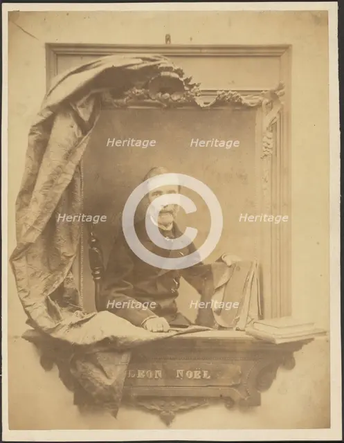 Portrait of Leon Noel, 1860-1872. Creator: Adolphe-Jean-François-Marin D'Allemagne.