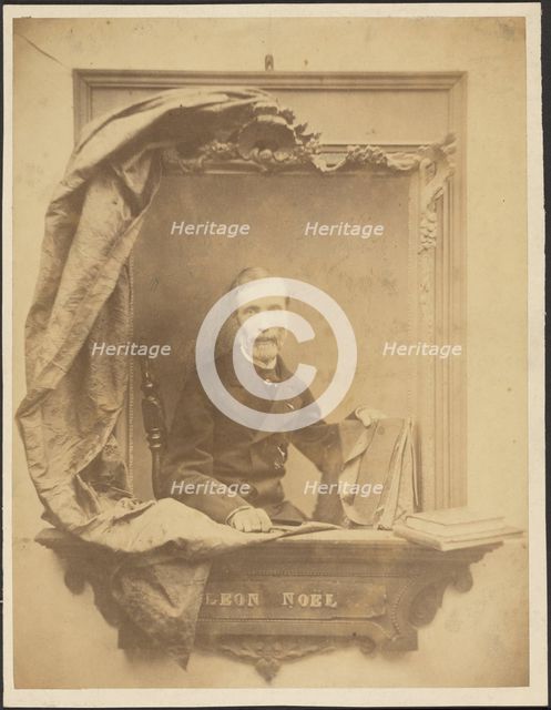 Portrait of Leon Noel, 1860-1872. Creator: Adolphe-Jean-François-Marin D'Allemagne.