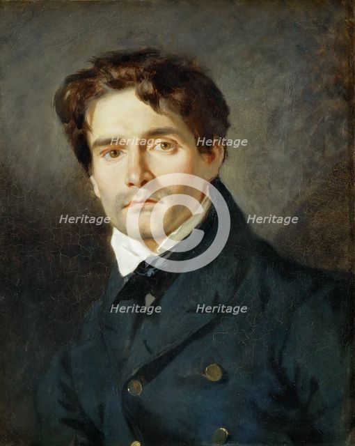 Portrait of Léon Riesener (1808-1878), 1835. Creator: Delacroix, Eugène (1798-1863).