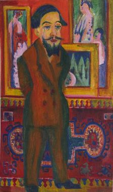 Portrait of Leon Schames, 1922-1924. Creator: Kirchner; Ernst Ludwig (1880-1938)