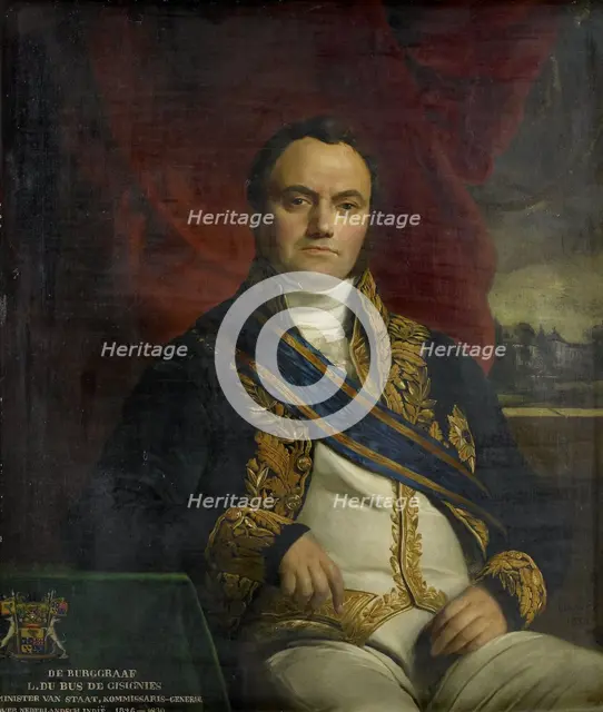 Portrait of Léonard Pierre Joseph, Viscount du Bus de Gisignies, Commissioner-General, 1836. Creator: Francois-Joseph Navez.
