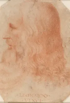 Portrait of Leonardo da Vinci , c1515-1518. Creator: Melzi, Francesco (1493-ca. 1570)