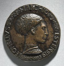 Portrait of Leonello DEste, Marquess of Ferrara (obverse and reverse), c. 1440-1444. Creator: Pisanello (Italian, Ferrara, c. 1395-1455)