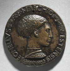 Portrait of Leonello DEste, Marquess of Ferrara (obverse), c. 1440-1444. Creator: Pisanello (Italian, Ferrara, c. 1395-1455)