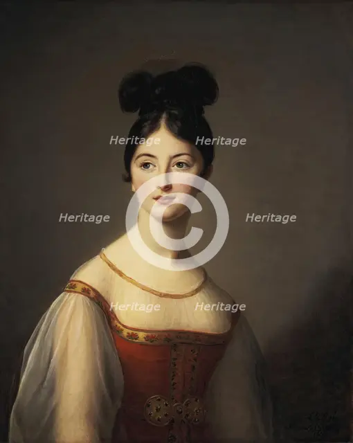 Portrait of Léontine de Rivière, 1831. Creator: Elisabeth Louise Vigee-LeBrun.