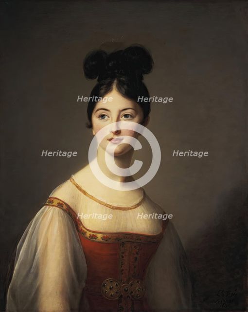 Portrait of Léontine de Rivière, 1831. Creator: Elisabeth Louise Vigee-LeBrun.