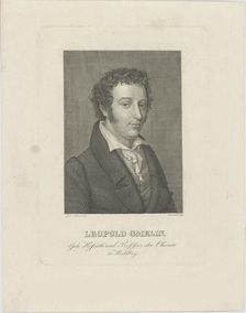Portrait of Leopold Gmelin (1788-1853), 1830. Creator: Rosmäsler, Johann Friedrich (c. 1775-1858)