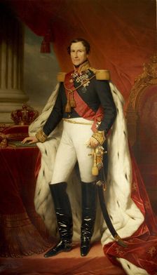 Portrait of Leopold I (1790-1865), King of the Belgians, 1856. Creator: Keyser, Nicaise de (1813-1887)