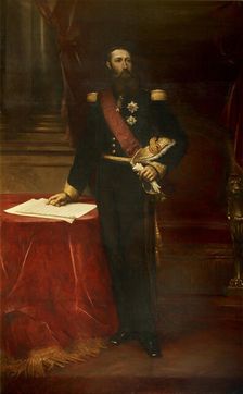 Portrait of Leopold II (1835-1909), King of the Belgians, c. 1870. Creator: Gallait, Louis Joseph (1810-1877)