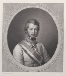 Portrait of Leopold II, Grand Duke of Tuscany, 1831-33., 1831-33. Creators: Paolo Toschi, Eduard Eichens