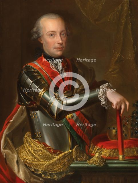 Portrait of Leopold II, Holy Roman Emperor (1747-1792). Creator: Hickel, Anton (1745-1798).