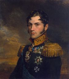 Portrait of Leopold, Prince of Saxe-Coburg (1790-1865), 1822. Creator: George Dawe