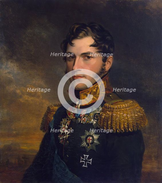 Portrait of Leopold, Prince of Saxe-Coburg (1790-1865), 1822. Creator: George Dawe.
