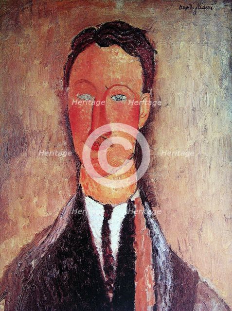 Portrait of Léopold Survage (1879-1968), 1918. Artist: Modigliani, Amedeo (1884-1920)