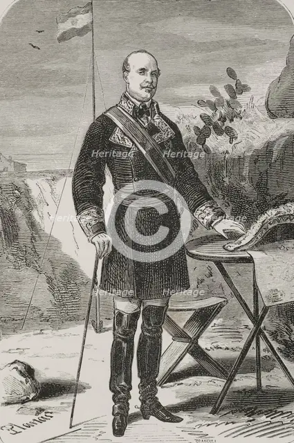 Portrait of Leopoldo O'Donnell (1809-1867), Spanish military and politician, 1879.  Creator: Xavier Branguli.