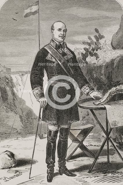 Portrait of Leopoldo O'Donnell (1809-1867), Spanish military and politician, 1879.  Creator: Xavier Branguli.