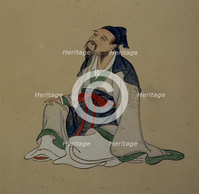 Portrait of Li Bai, c19th century.  Creator: Unknown.