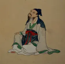 Portrait of Li Bai, c19th century. Creator: Unknown