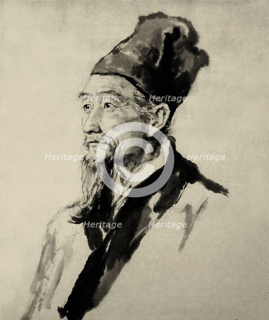 Portrait of Li Shizhen (1518-1593). Creator: Anon.