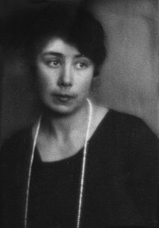 Portrait of Liubov Popova, 1920. Creator: Anon