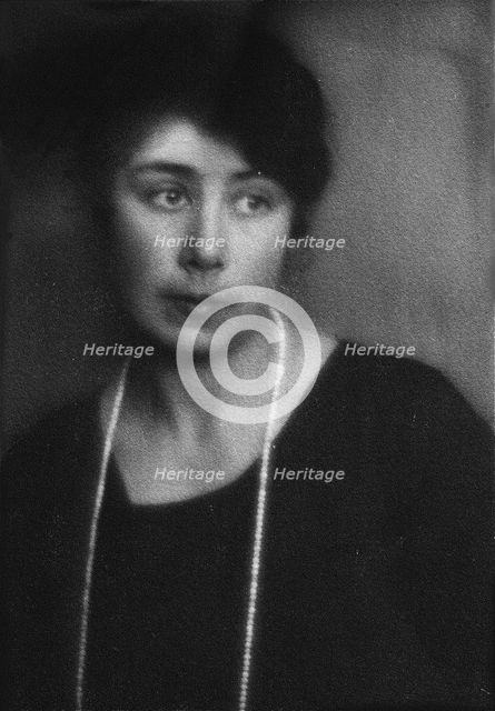 Portrait of Liubov Popova, 1920. Creator: Anon.