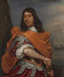 Portrait of Lieutenant-Admiral Cornelis Tromp in Roman Costume, 1650-1692. Creator: Abraham van Westervelt