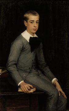 Portrait of Lieutenant Alexandre Weissgerber de Stragéwicz as a Child, 1887. Creator: Albert Edelfelt