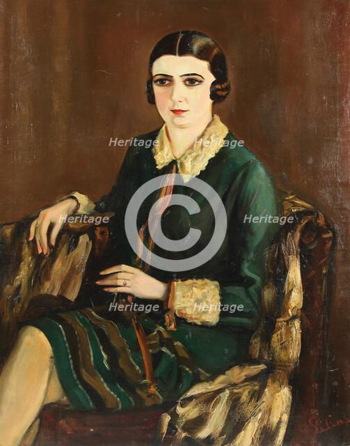 Portrait of Lilya Brik (1891-1978), 1921. Artist: Silins, Alexander (active Early 20th cen.)