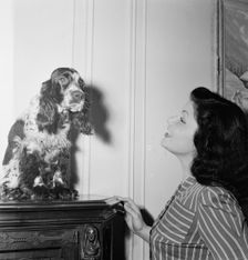 Portrait of Lilyann Carol, New York, N.Y., ca. Oct. 1946. Creator: William Paul Gottlieb