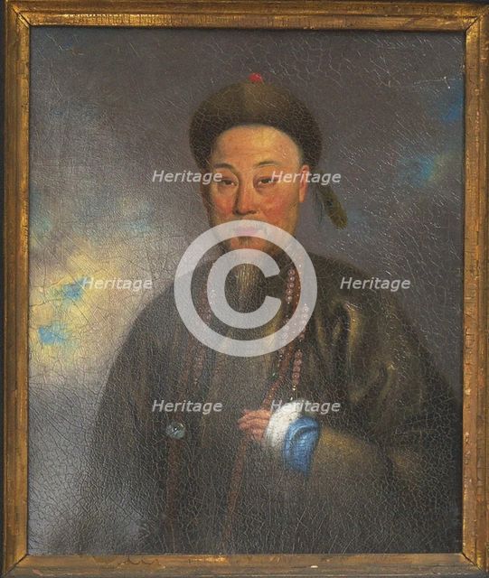 Portrait of Lin Zexu (1785-1850). Creator: Lam Qua (1801-1860).