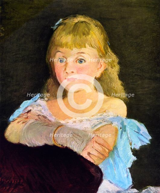 'Portrait of Lina Campineanu', 1878.Artist: Edouard Manet