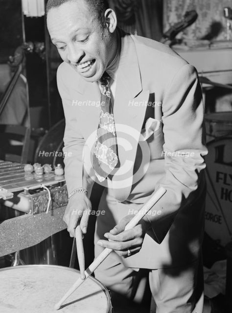 Portrait of Lionel Hampton, Aquarium, New York, N.Y., ca. June 1946. Creator: William Paul Gottlieb.