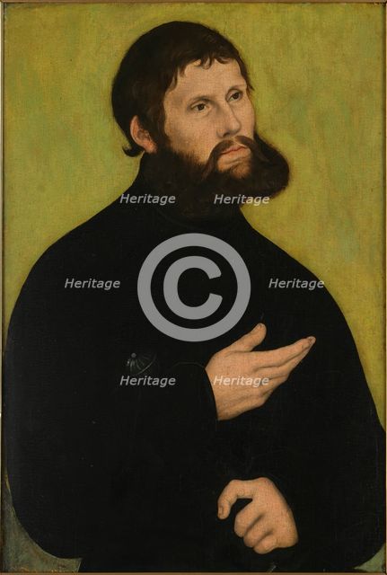 Portrait of Luther (1483-1546) as Junker Jörg, ca 1521.