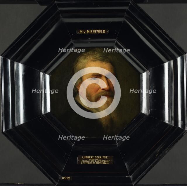 Portrait of Lubbert Gerritsz (1535-1612), after c.1607. Creator: Workshop of Michiel Jansz van Mierevelt.