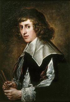 Portrait of Lucas Faydherbe (1617-1697), c. 1650. Creator: Franchoys, Lucas, the Younger (1616-1681)
